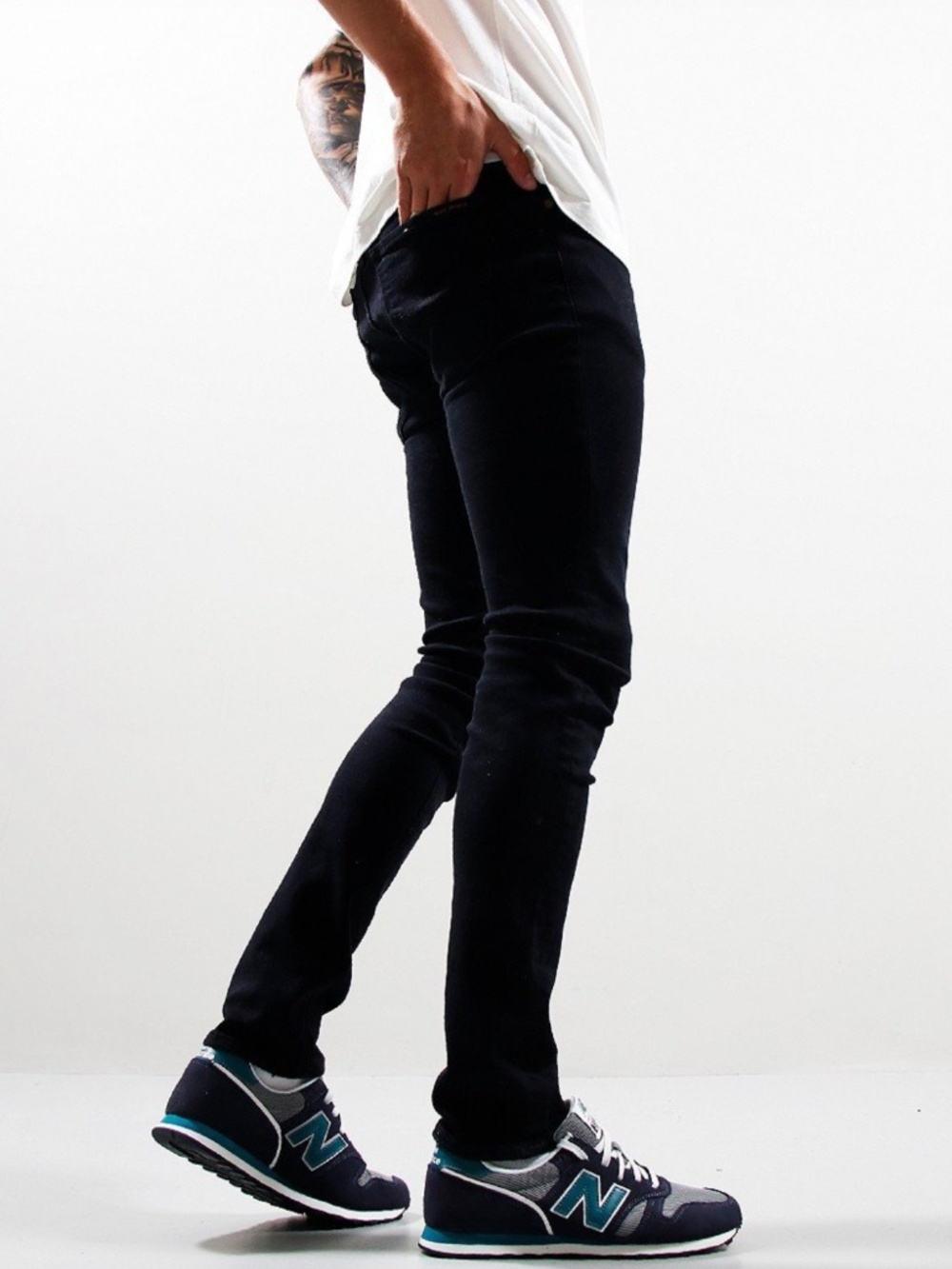 NUDIE JEANS CO. TIGHT TERRY JEANS SOFT BLACK - 34